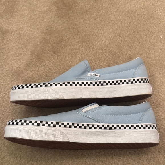 Vans Sky Blue Slip-On Shoes - Picture 5 of 6